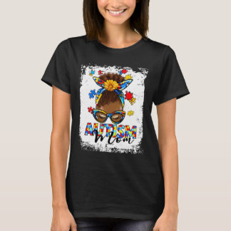 Camiseta Rompecabezas de Conciencia del Autismo Mujer Negra