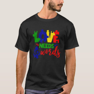 Camiseta Rompecabezas de Conciencia del Autismo Sin Palabra