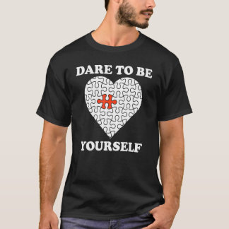 Camiseta Rompecabezas de corazón de concientización sobre e