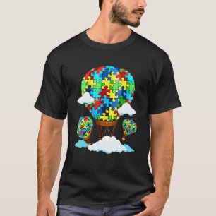 Camiseta Rompecabezas de corazón lindo de globo aerostático