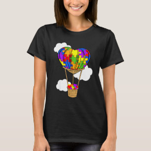 Camiseta Rompecabezas de corazón lindo de globo aerostático