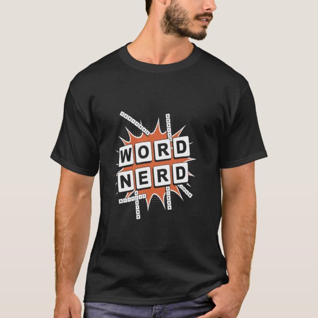 Camiseta Rompecabezas de crucigrama (Anverso)