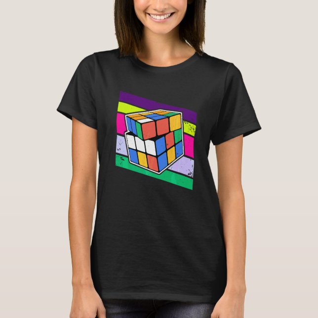 Camiseta Rompecabezas de Cubo Rápido (Anverso)