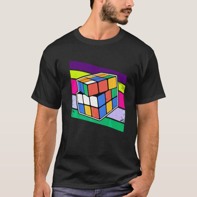 Camiseta Rompecabezas de Cubo Rápido (Anverso)
