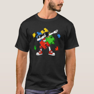Camiseta Rompecabezas de Dabbing Conciencia del Autismo Neu