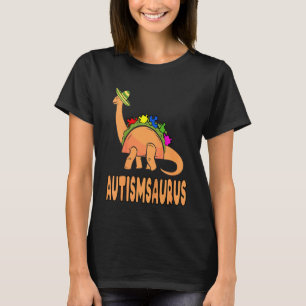 Camiseta Rompecabezas de dinosaurio lindo de conciencia del
