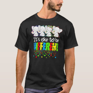 Camiseta Rompecabezas de elefante de aceptación del autismo