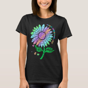 Camiseta Rompecabezas de girasol de concienciación sobre sa