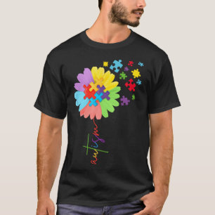 Camiseta Rompecabezas de girasol de concientización sobre e