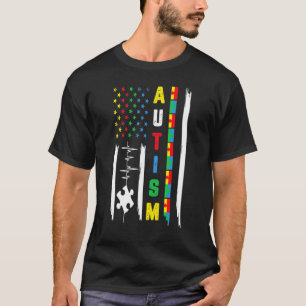 Camiseta Rompecabezas de la cinta de lucha de la bandera am