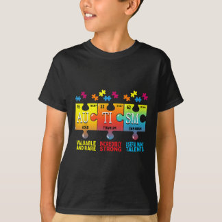 Camiseta Rompecabezas de la conciencia del autismo negro -