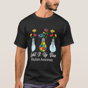 Camiseta Rompecabezas de lámpara de conciencia del autismo