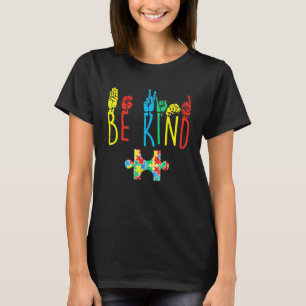 Camiseta Rompecabezas de Lenguaje de Señas Manual para Ser 