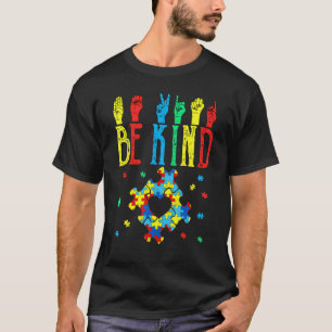 Camiseta Rompecabezas de Lenguaje de Señas Manuales de Ser