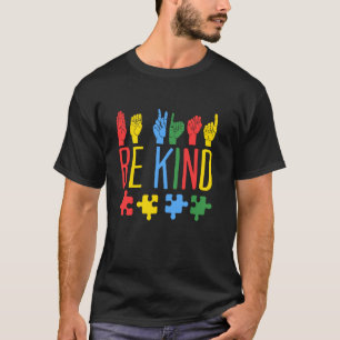 Camiseta Rompecabezas de Lenguaje de Señas Manuales de Ser