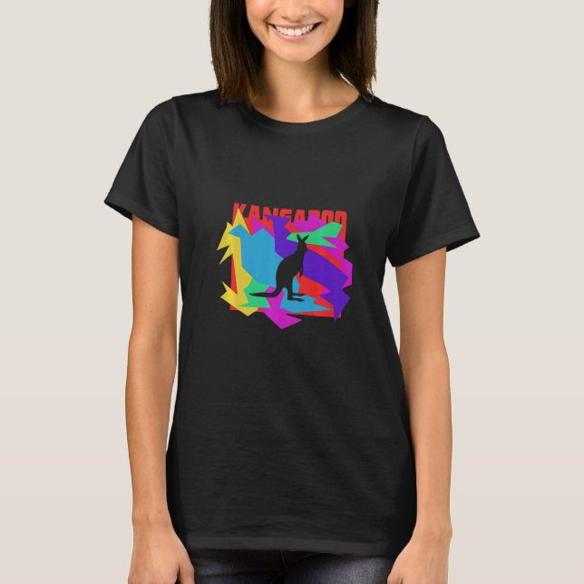 Camiseta Rompecabezas de los animales canguros (Anverso)