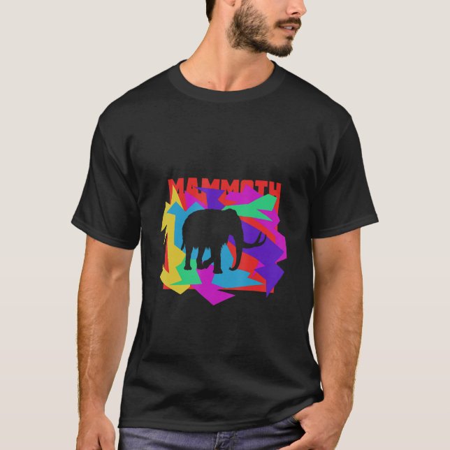 Camiseta Rompecabezas de Mammoth Animal Mosaik (Anverso)
