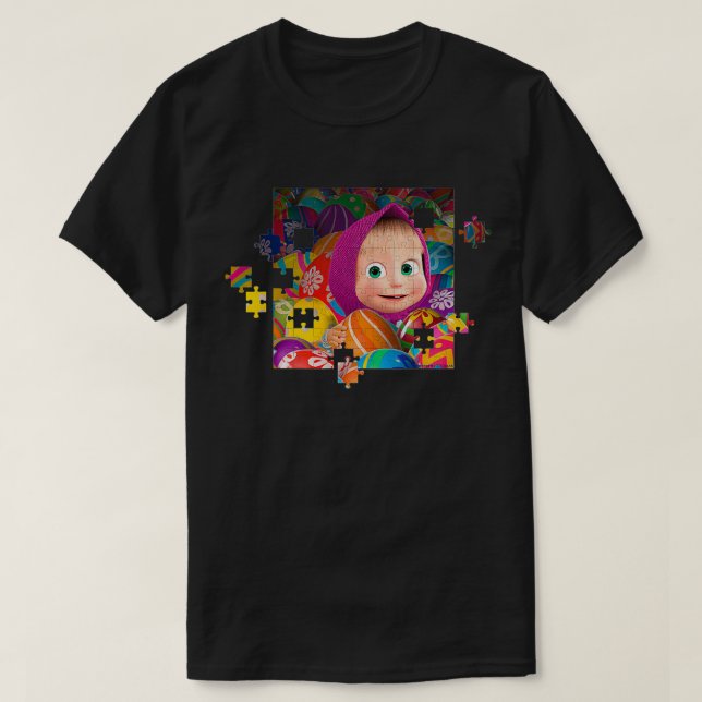Camiseta Rompecabezas de Masha (Diseño del anverso)