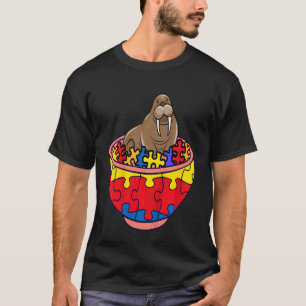 Camiseta Rompecabezas de morsa para niños Pieza de concienc