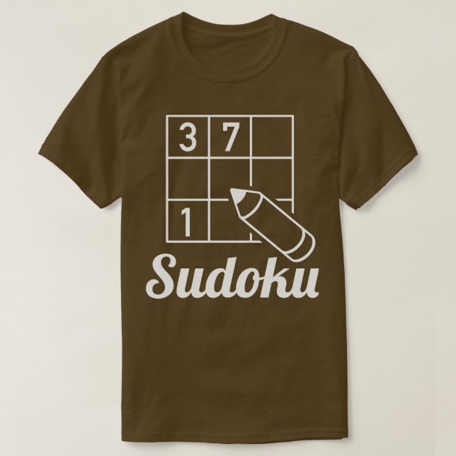 Camiseta Rompecabezas de Sudoku 4 (Diseño del anverso)