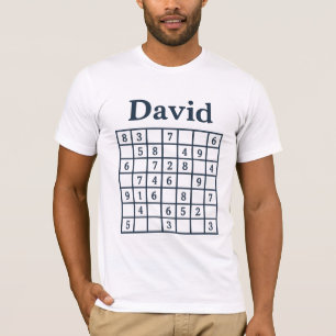 Camiseta Rompecabezas de Sudoku de David – Edición Clásica