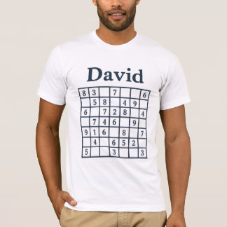 Camiseta Rompecabezas de Sudoku de David – Edición Clásica 