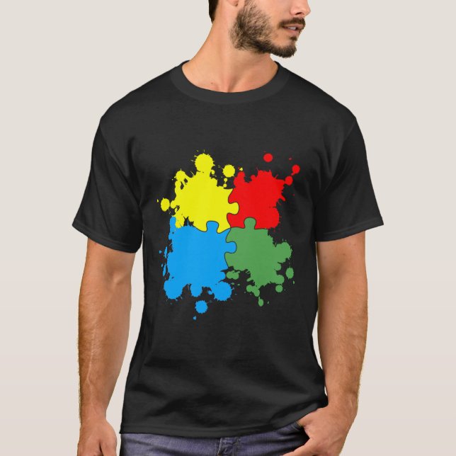 Camiseta Rompecabezas del autismo (Anverso)