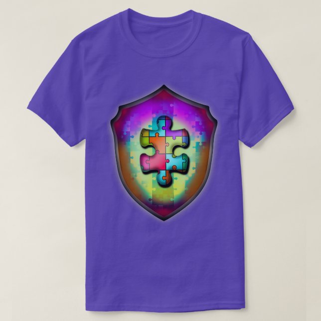 Camiseta Rompecabezas del autismo (Diseño del anverso)