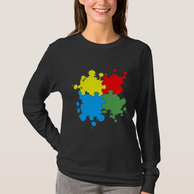 Camiseta Rompecabezas del autismo (Anverso)