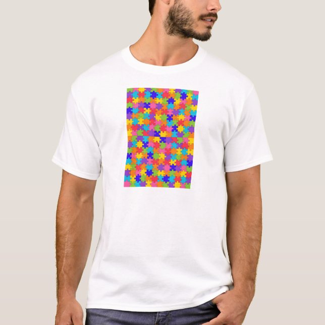 Camiseta rompecabezas del autismo (Anverso)