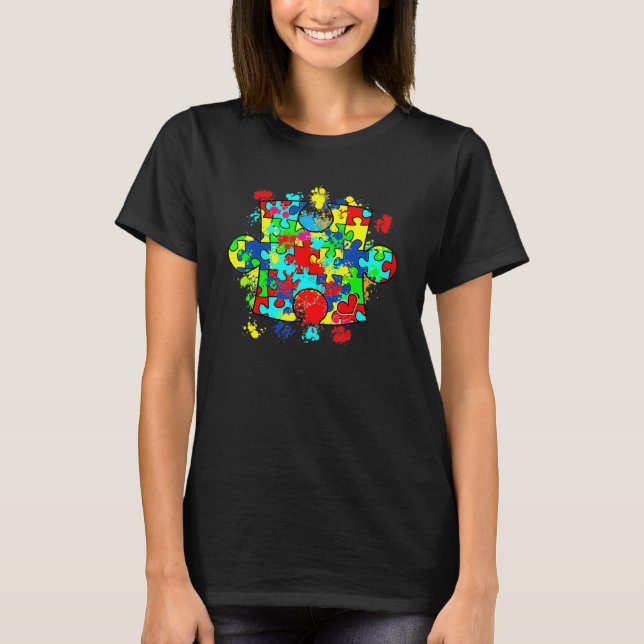 Camiseta Rompecabezas del autismo Amor Autismo Conciencia F (Anverso)
