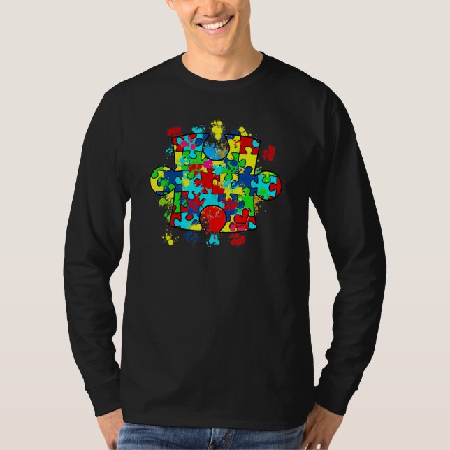 Camiseta Rompecabezas del autismo Amor Autismo Conciencia F (Anverso)