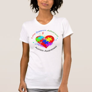 Camiseta Rompecabezas del autismo en el corazón