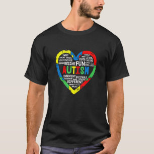 Camiseta Rompecabezas del Corazón Concienciación sobre el A