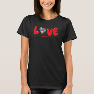 Camiseta Rompecabezas del Corazón de Conciencia del Autismo