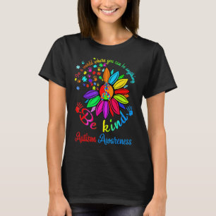 Camiseta Rompecabezas del girasol sé amable autismo Concien