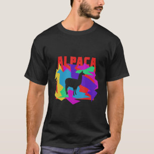 Camiseta Rompecabezas del Mosaik Animal de Alpaca