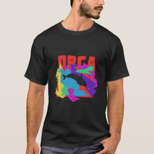 Camiseta Rompecabezas del Mosaik Animal de Orca