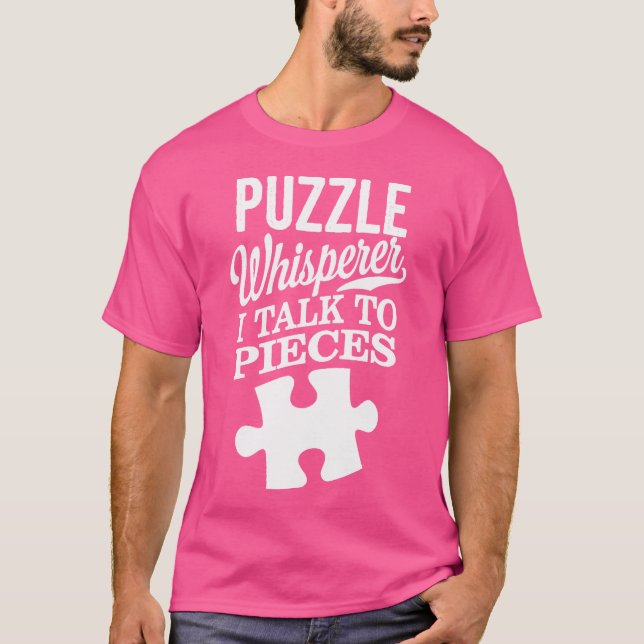 Camiseta Rompecabezas del rompecabezas de Whisperer Funny (Anverso)