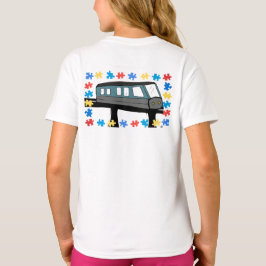 Camiseta Rompecabezas del rompecabezas del tren monorraíl c