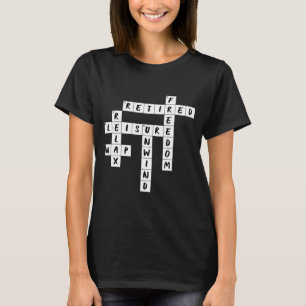 Camiseta Rompecabezas entre líneas de retiro Sorprendente