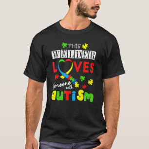 Camiseta Rompecabezas especial de soldador Abril Amor Conci