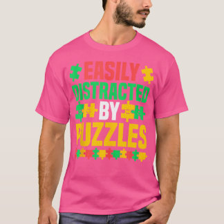 Camiseta Rompecabezas - Fácilmente Distraído Por Rompecabez