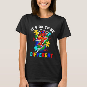 Camiseta Rompecabezas Flash Es aceptable ser diferente Auti