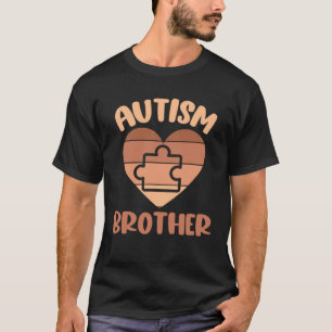 Camiseta Rompecabezas Hermano Autismo Pieza Corazón Mi Herm