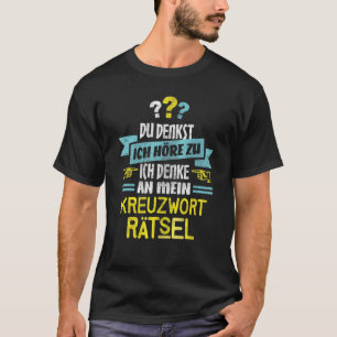 Camiseta Rompecabezas I Crossword Para Letra Puzzles Nerd