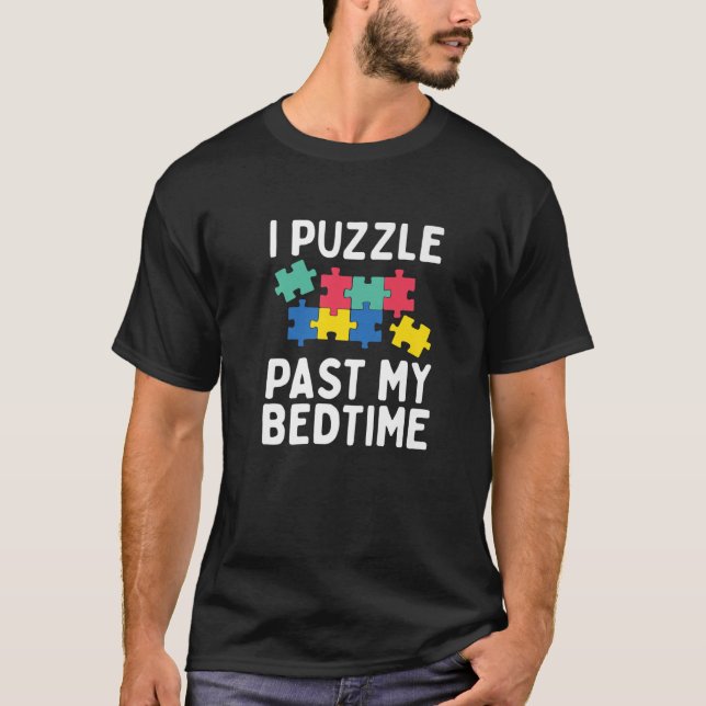 Camiseta Rompecabezas I Rompecabezas Pasado Mi Bedtime Solu (Anverso)