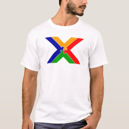 Camiseta Rompecabezas Letra X Monograma