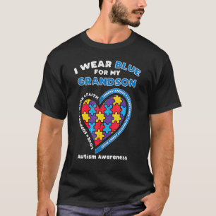 Camiseta Rompecabezas, llevo el azul nieto, autismo, concie