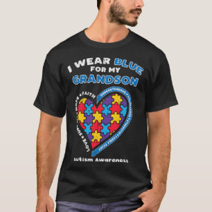 Camiseta Rompecabezas, llevo el azul nieto, autismo, concie